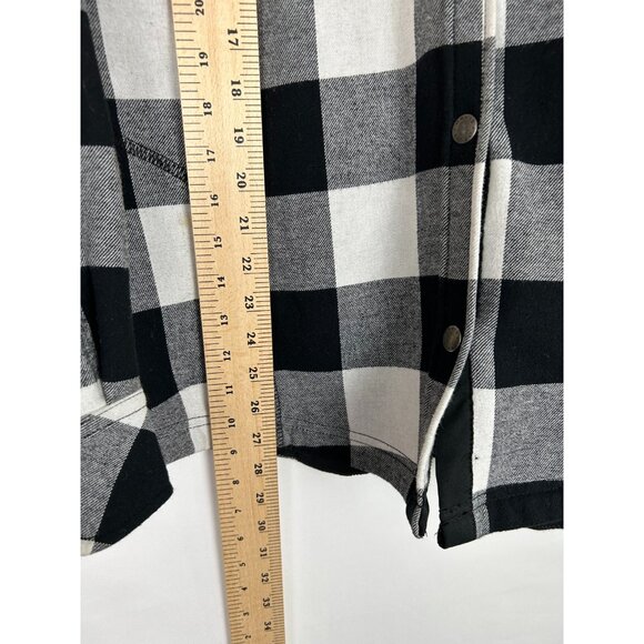 ORVIS Men's size XL Shirt Jacket Plaid Fleece Lined Snap Front Pocket classic - Picture 5 of 13